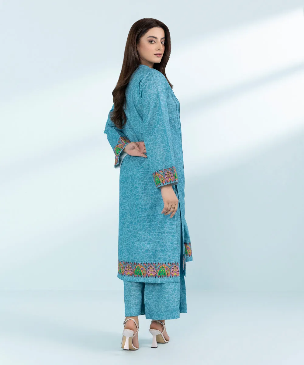 2 Piece- Printed Khaddar Suit