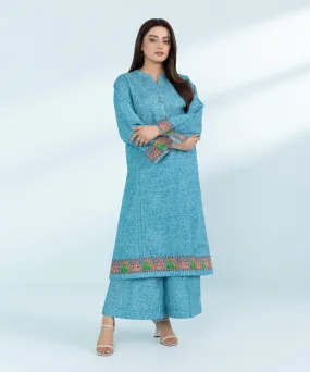 2 Piece- Printed Khaddar Suit