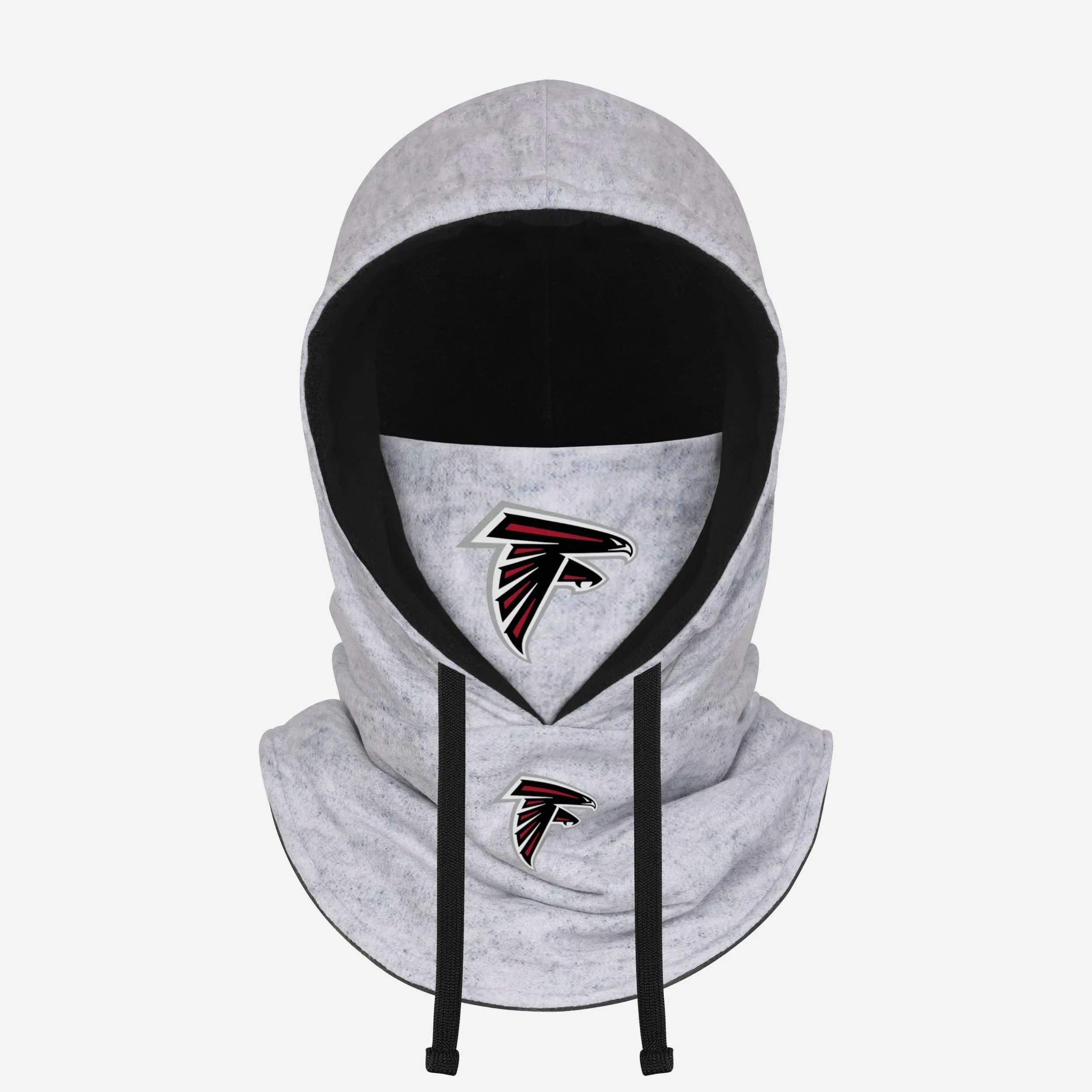 Atlanta Falcons Heather Gray Drawstring Hooded Gaiter Scarf