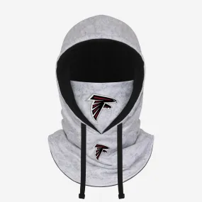 Atlanta Falcons Heather Gray Drawstring Hooded Gaiter Scarf