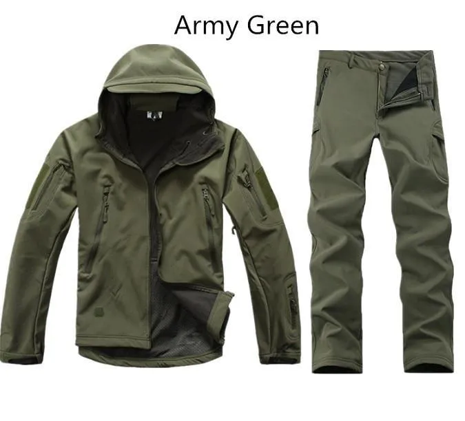 Camo Men Outdoor Waterproof Jacket Pant