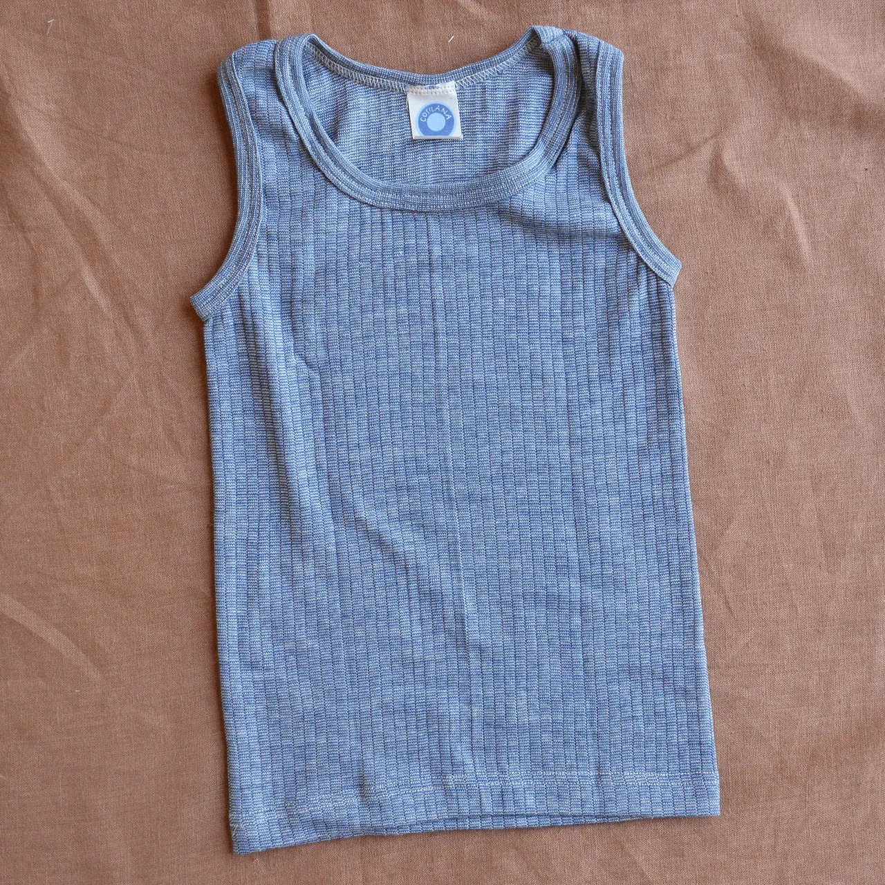 Child's Sleeveless Vest - Organic Cotton/Merino/Silk (1-12y)