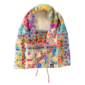 Cozy Balaclava - Pink Flower Patchwork