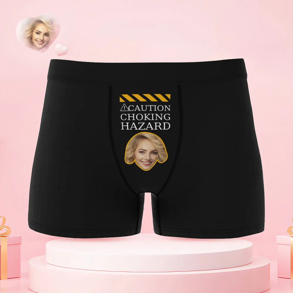 Custom Face Couple Underwear CHOKING HAZARD Personalized Underwear Valentine's Day Gift