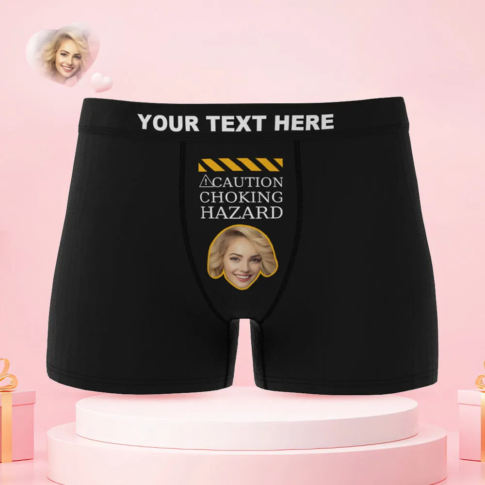 Custom Face Couple Underwear CHOKING HAZARD Personalized Underwear Valentine's Day Gift