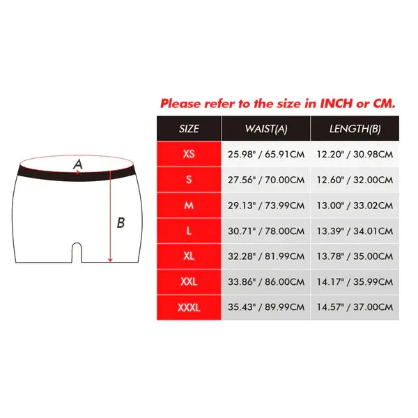 Custom Face Couple Underwear CHOKING HAZARD Personalized Underwear Valentine's Day Gift