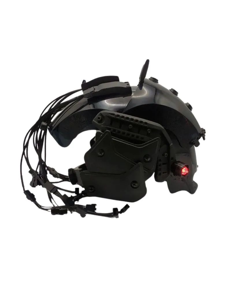 Cyberpunk LED Light Mechanical Helmet