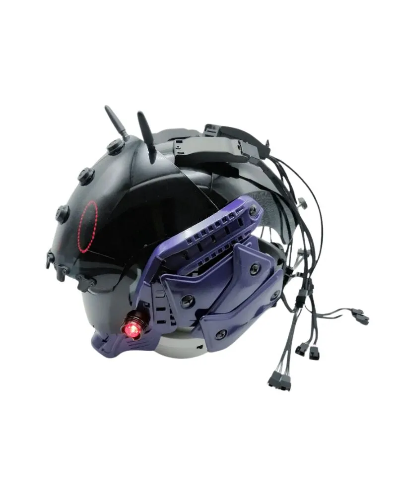 Cyberpunk LED Light Mechanical Helmet