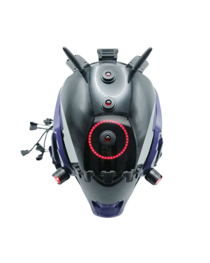 Cyberpunk LED Light Mechanical Helmet