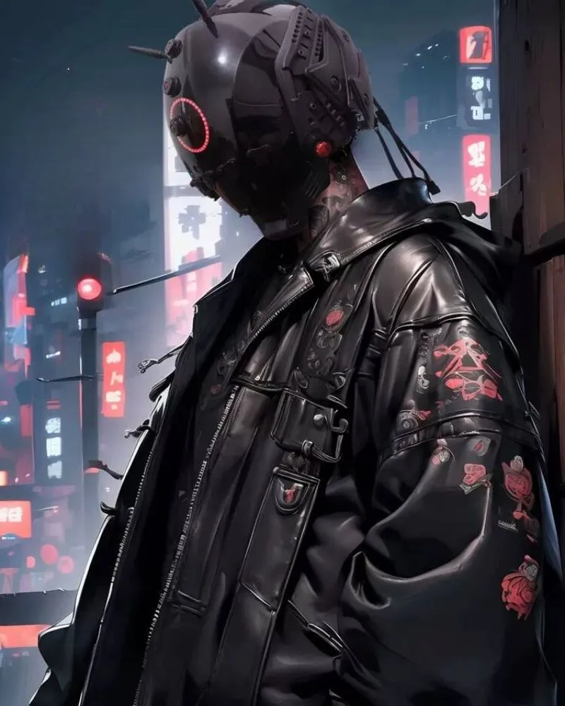 Cyberpunk LED Light Mechanical Helmet