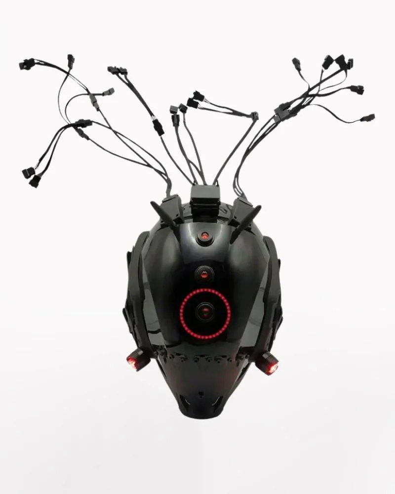 Cyberpunk LED Light Mechanical Helmet