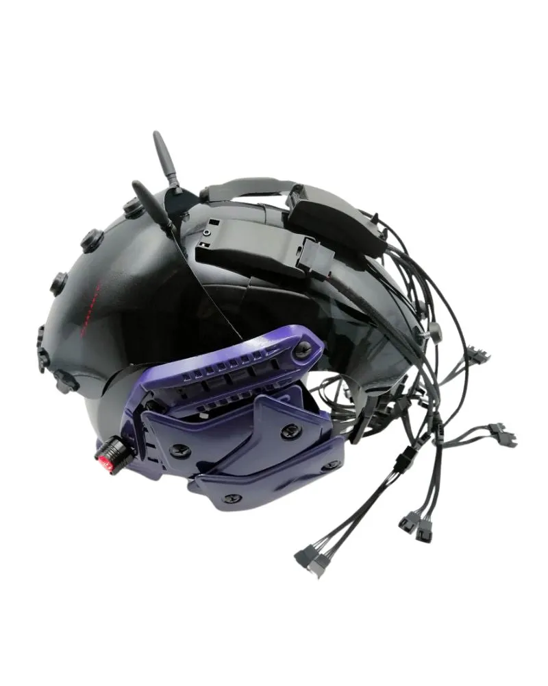 Cyberpunk LED Light Mechanical Helmet