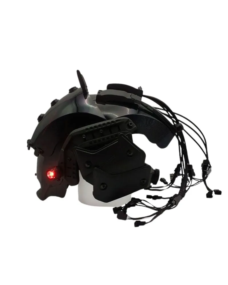 Cyberpunk LED Light Mechanical Helmet