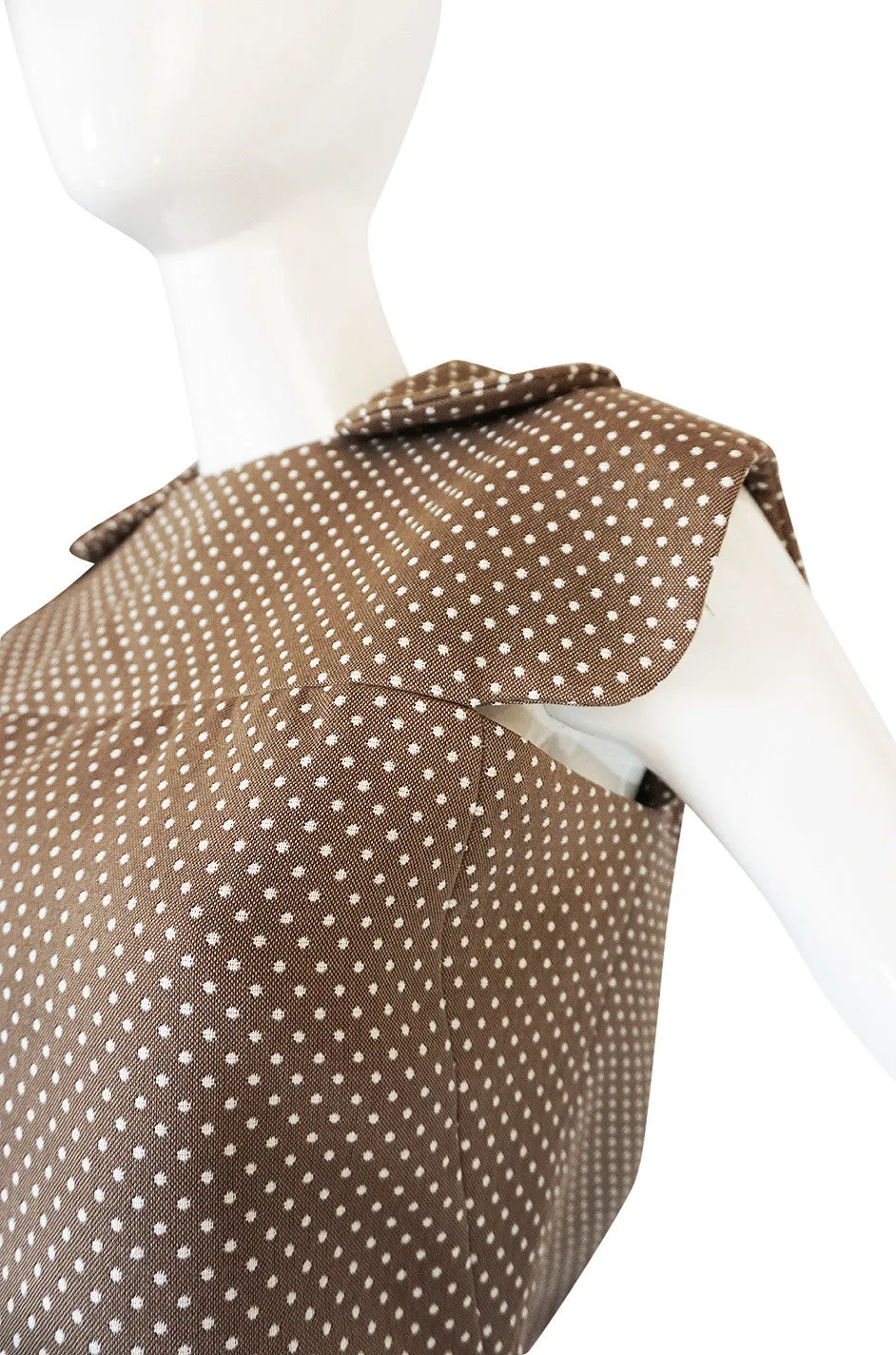 Darling 1960s Dotted Pierre Cardin Top and Skirt Set