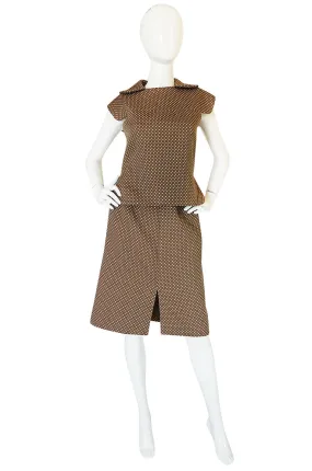 Darling 1960s Dotted Pierre Cardin Top and Skirt Set