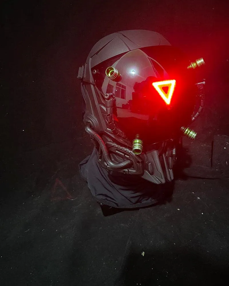 End The Battle LED Cyberpunk Helmet Mask