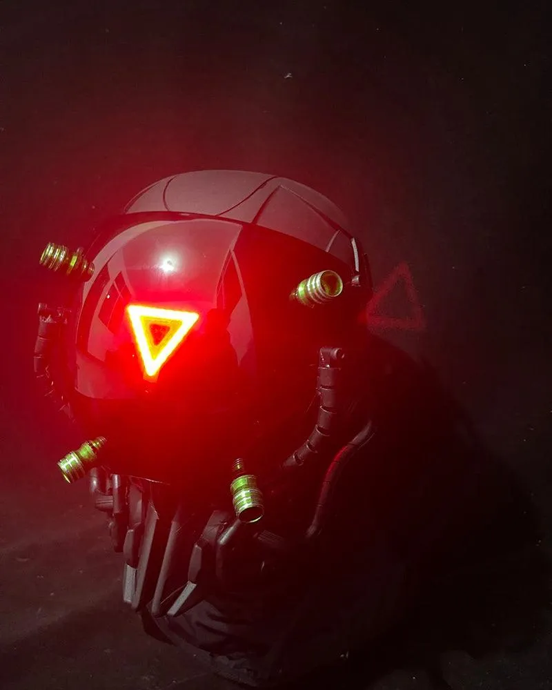 End The Battle LED Cyberpunk Helmet Mask
