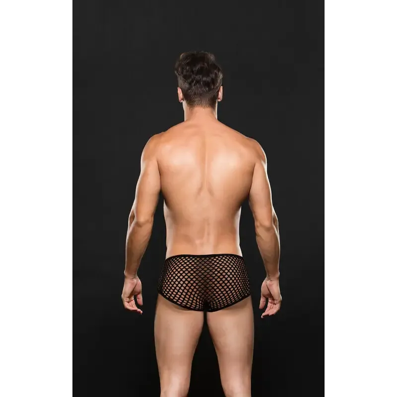 Envy Modern Fishnet Trunk Black