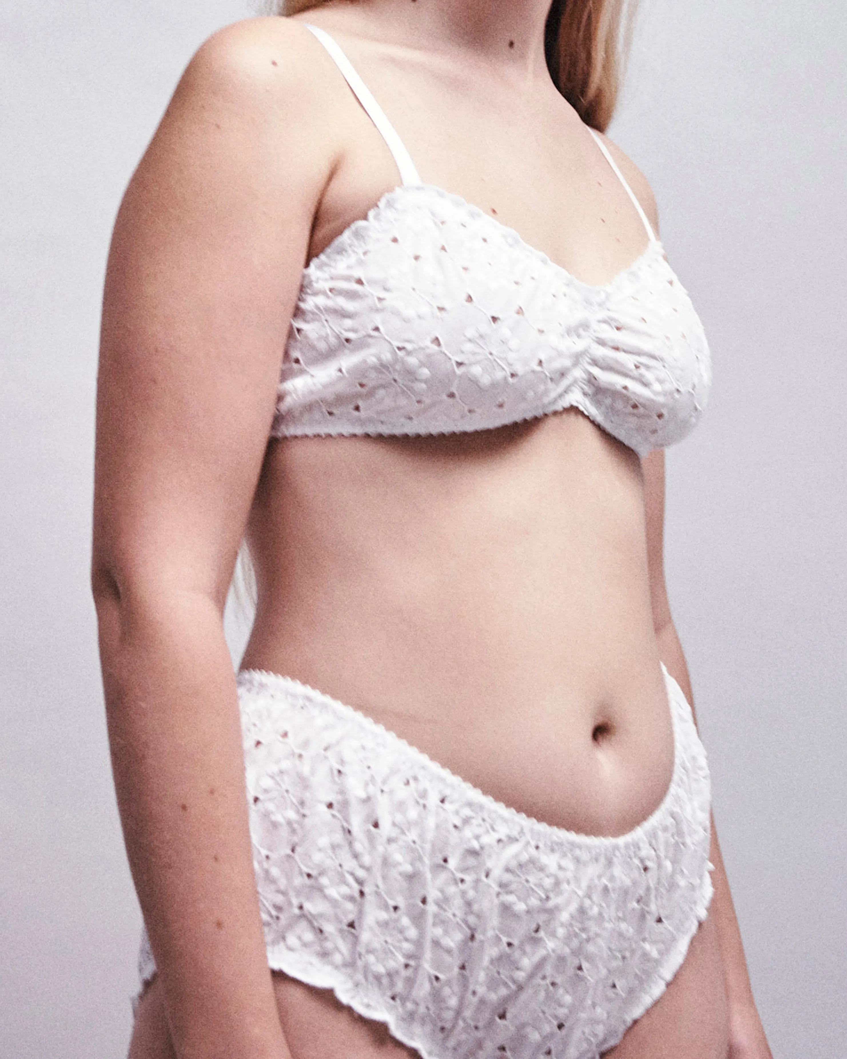 Frances cotton broderie underwear set