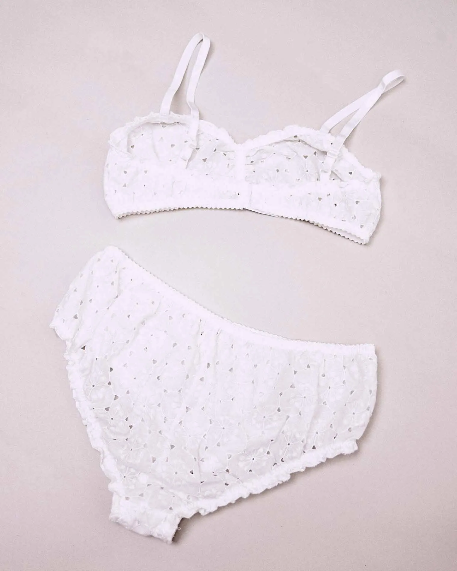 Frances cotton broderie underwear set