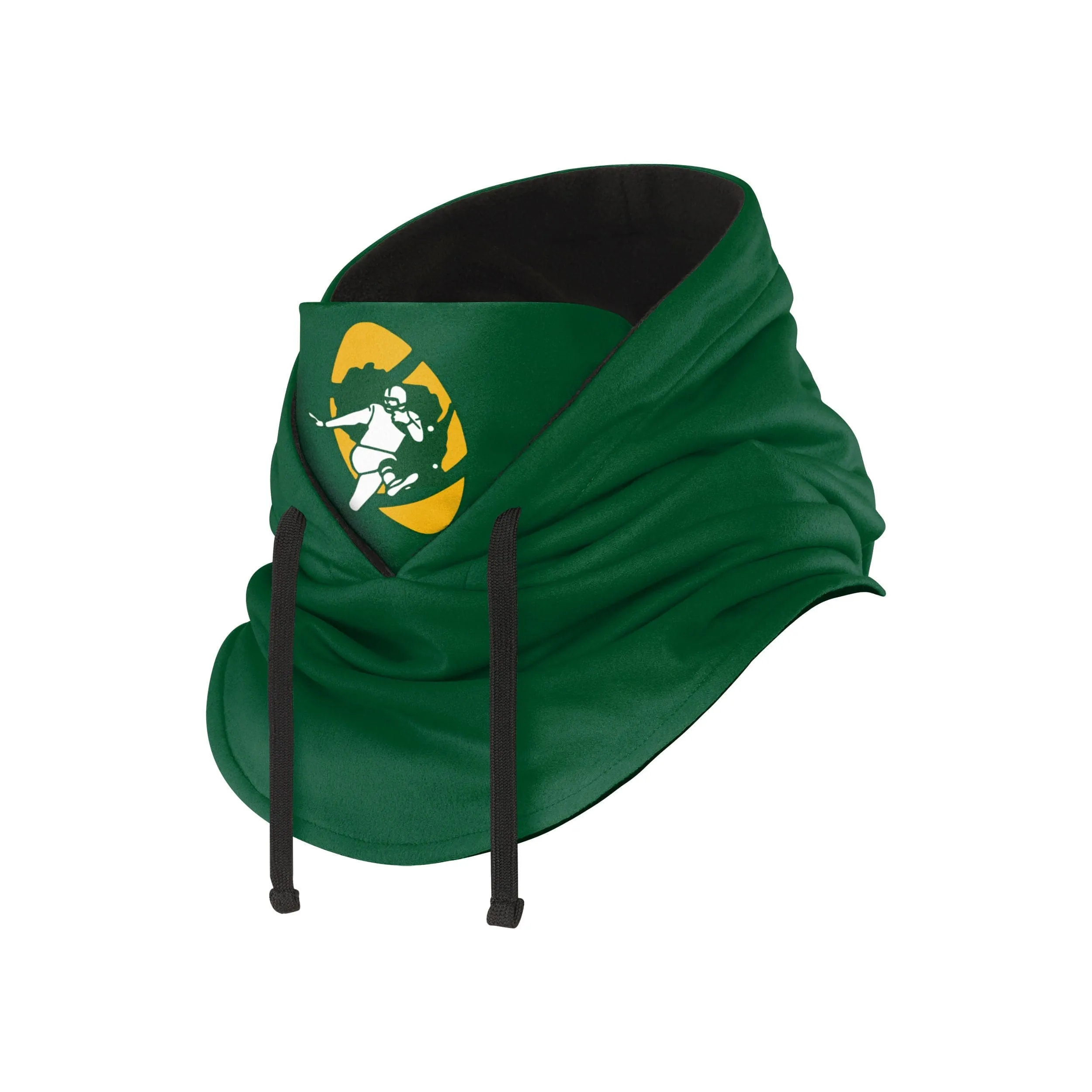 Green Bay Packers NFL Retro Drawstring Hooded Gaiter