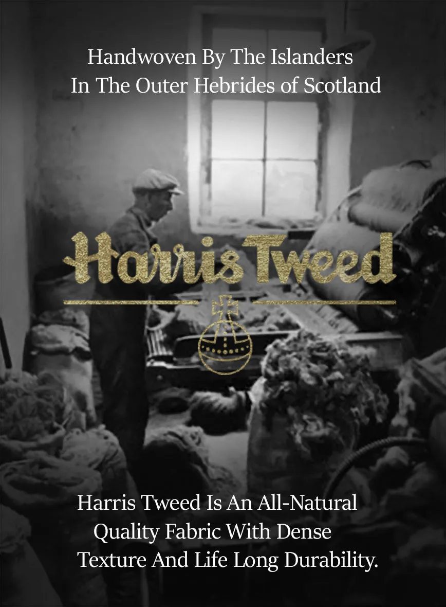 Harris Tweed Hebridean Brown Herringbone Hunting Vest