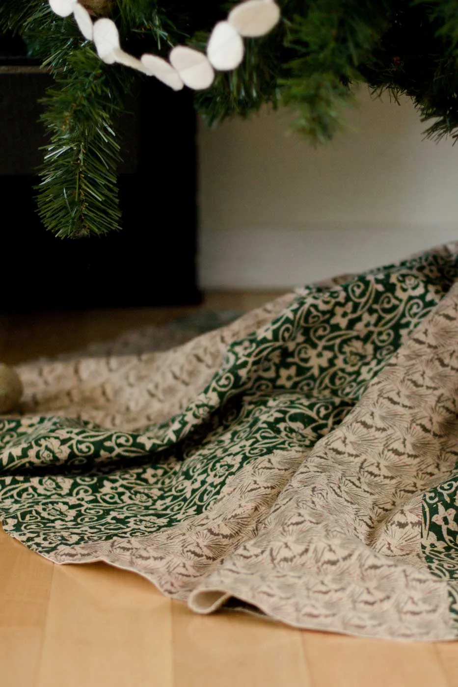 Kantha Christmas Tree Skirt No. 14