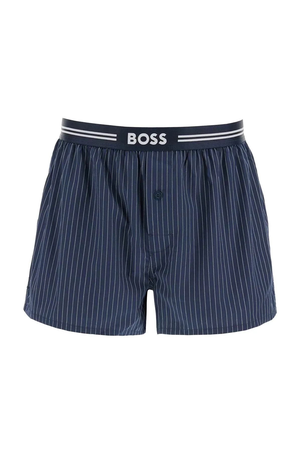 set 3 boxer uomo cotone blu scuro righe quadretti vita elastica aw2024 50480034 LIGHT BEIGE