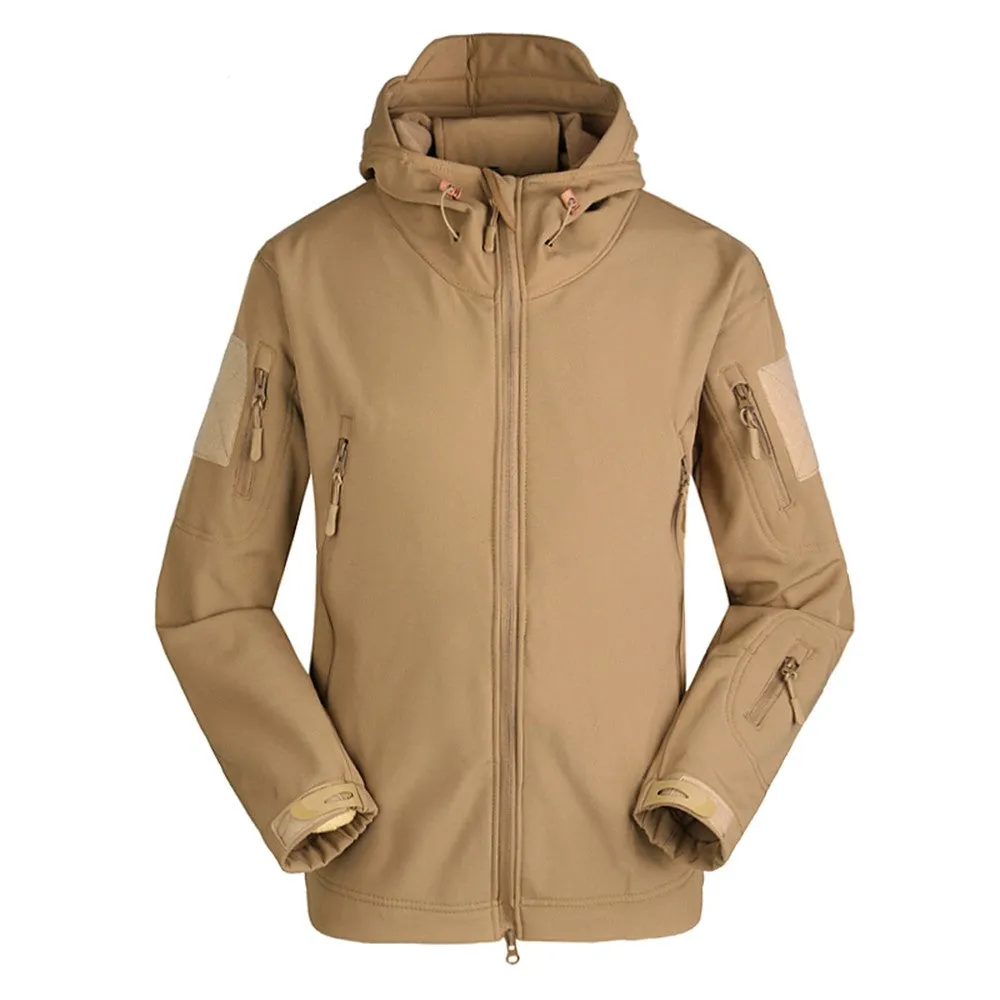 Sidiou Group Men's Outdoor Hooded Windproof Jacket Coat Hunting Camping Climbing Hiking Clothing