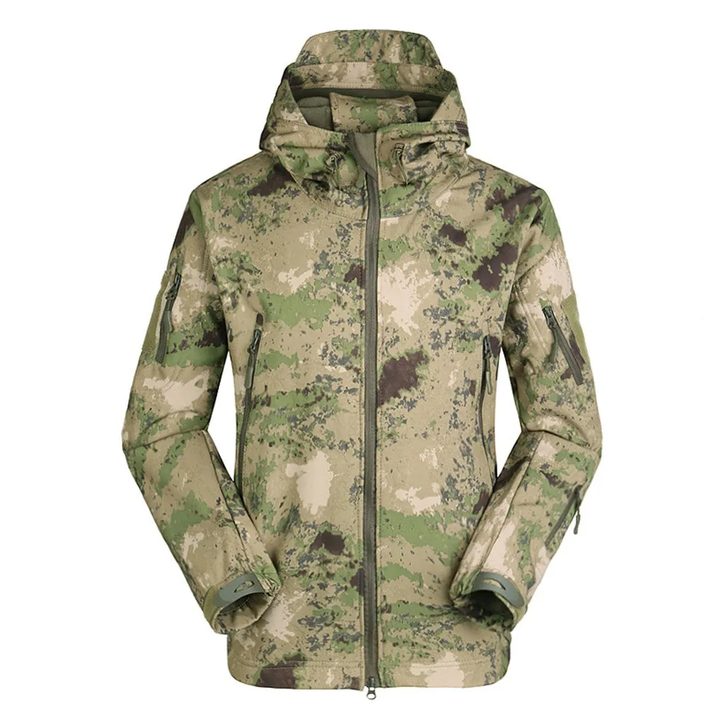 Sidiou Group Men's Outdoor Hooded Windproof Jacket Coat Hunting Camping Climbing Hiking Clothing