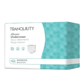 Tranquility Essentials Absorbent Underwear - Moderate Absorbency | Small 22-36 IN waist