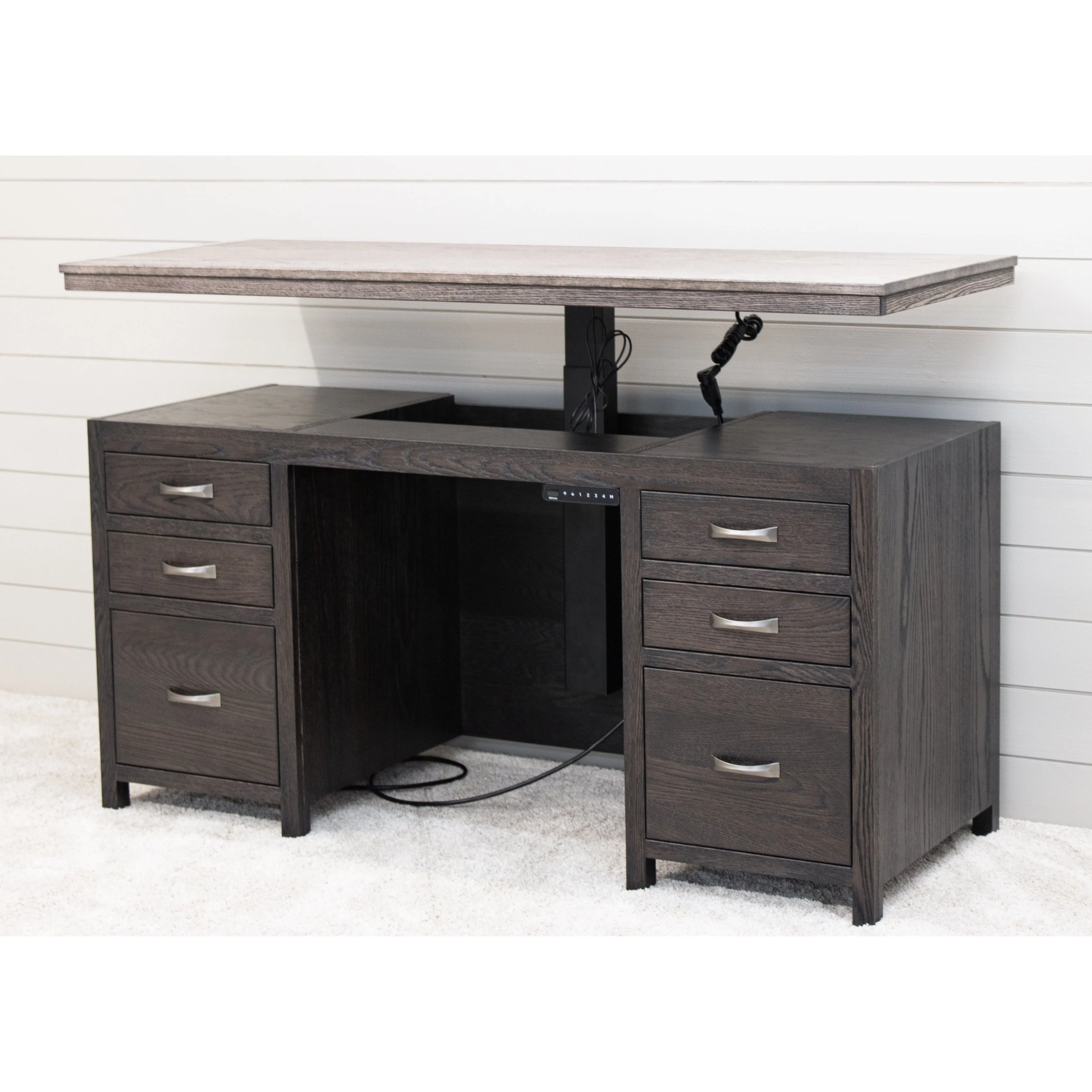 Weston Adjustable Standing Desk with Drawers